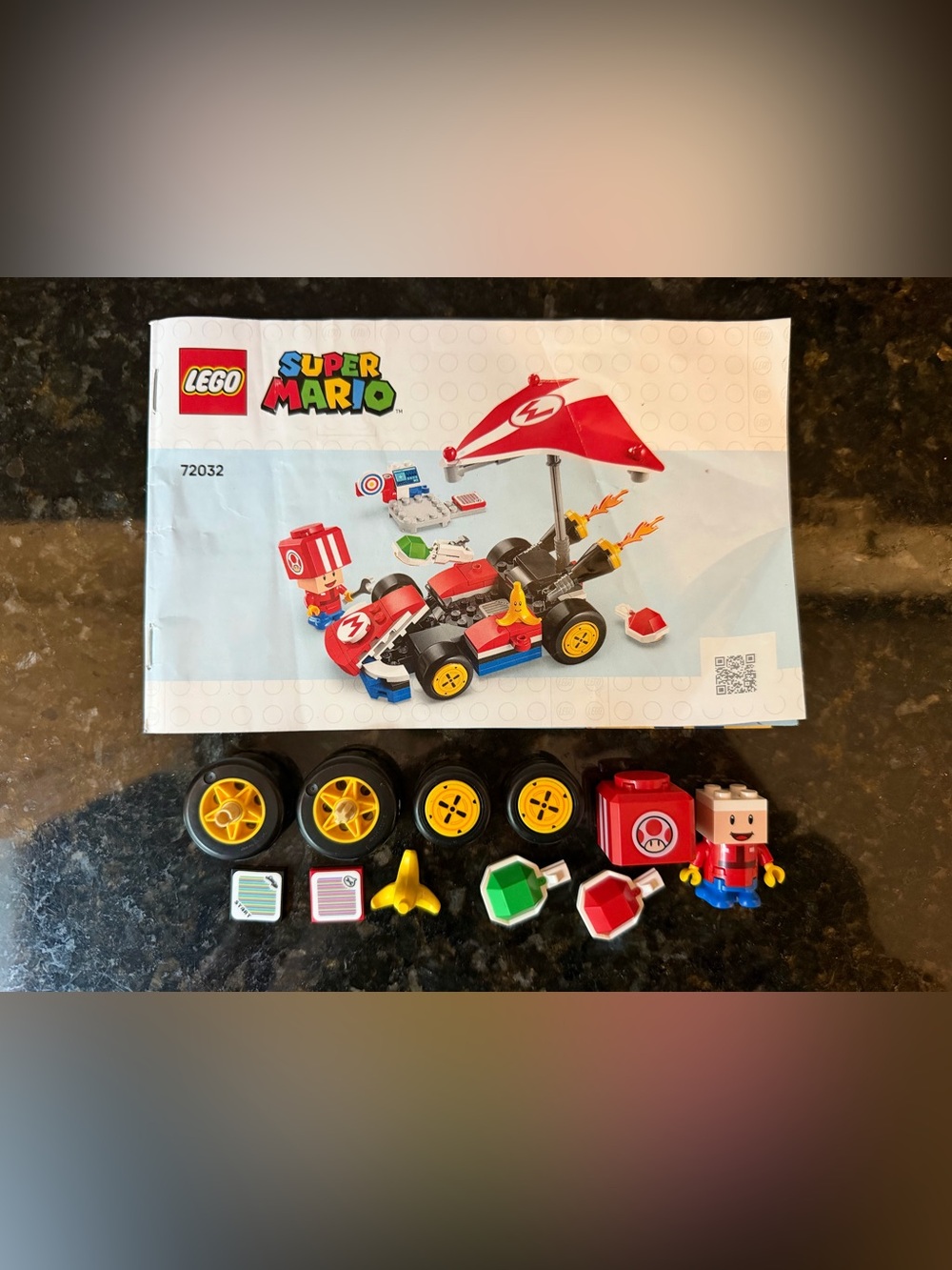 LEGO 72032 Super Mario: Mario Kart Replacement Pieces and Instructions Manual